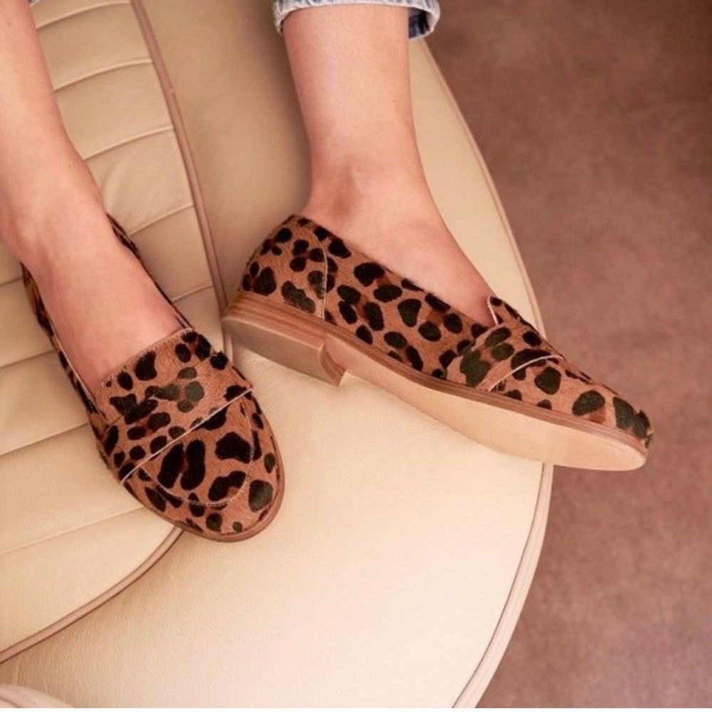 Sezane Michele Leopard Animal Print loafers